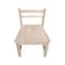 International Concepts Quincy Solid Wood Dining Chairs - Set of 2 - Unfinished CI-67P - alternate 3